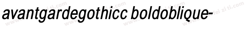avantgardegothicc boldoblique字体转换